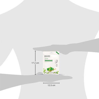 DR.RASHEL Tea Tree Face Sheet Mask With Serum For Women and Men | Suitable for All Skin Types | Deep Cleansing & Oil Control Face Sheet Mask for Soft and Healthy Skin | Soothing And Hydrating Sheet Mask for Skin Nourishment | Pack of 2.