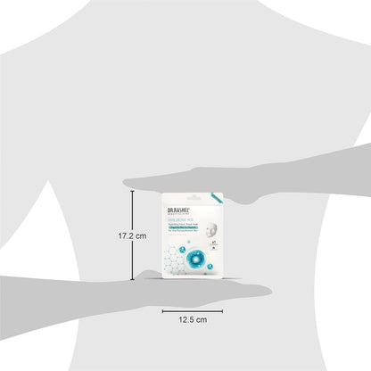 DR.RASHEL Hyaluronic Face Sheet Mask With Serum For Women and Men | All Skin Types | Soft and Healthy Skin | Deep Cleansing & Oil Control | Repairing & Nourishment | Soothing And Hydrating | Paraben Free | Pack Of 2 | 20 Grams Each