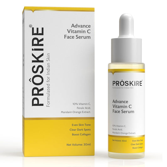 Proskire Vitamin C Face Serum – Brightening & Anti-Aging Formula for Glowing Skin - 30 ml Pack