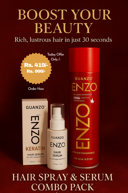 Guanzo Enzo Haircare Power Duo Serum + Spray for Gorgeous Hair